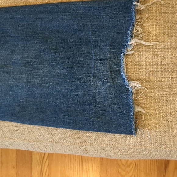 Madewell Cali Demi-Boot Button Fly Distressed 29" Waist - Picture 11 of 13